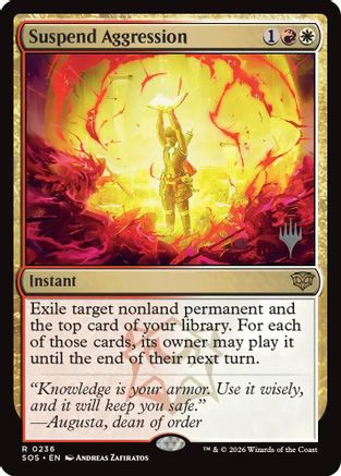 Suspend Aggression (PPSOS-236) - Promo Pack: Secrets of Strixhaven Foil