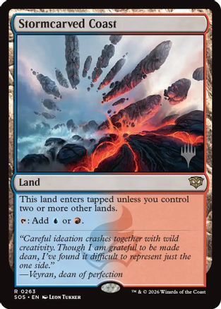 Stormcarved Coast (PPSOS-263) - Promo Pack: Secrets of Strixhaven Foil