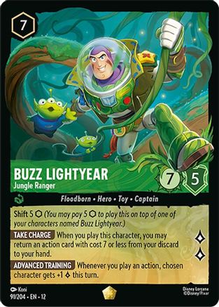 Buzz Lightyear - Jungle Ranger (91/204) - Wilds Unknown Cold Foil