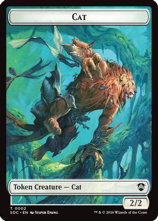 Cat // Inkling (0022) Double-Sided Token (SOC-2 // 22) - Commander: Secrets of Strixhaven Foil