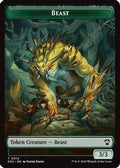 Beast // Fractal (0004) Double-Sided Token (SOC-14 // 4) - Commander: Secrets of Strixhaven