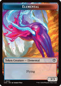 Elemental (0002) // Treasure Double-Sided Token (SOS-2 // 12) - Secrets of Strixhaven