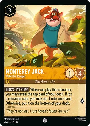 Monterey Jack - Watchful Ranger (2/204) - Wilds Unknown Cold Foil