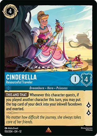 Cinderella - Resourceful Traveler (155/204) - Wilds Unknown Cold Foil