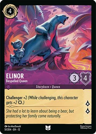 Elinor - Bespelled Queen (51/204) - Wilds Unknown Cold Foil