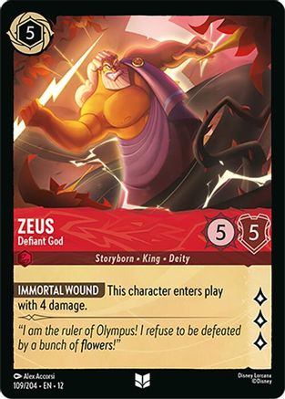 Zeus - Defiant God (109/204) - Wilds Unknown