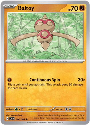 Baltoy 046/null - ME04 Chaos Rising Reverse Holofoil