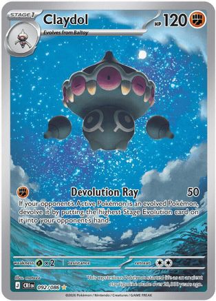 Claydol 092/086 - ME04 Chaos Rising Holofoil