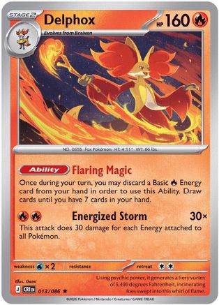 Delphox 013/null - ME04 Chaos Rising Reverse Holofoil