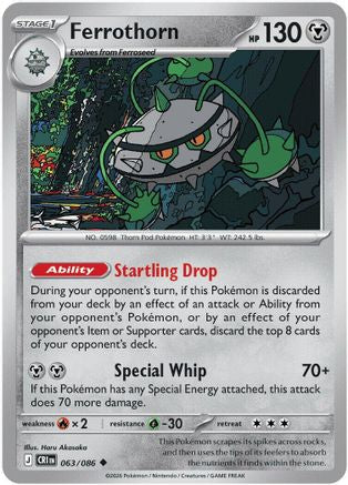 Ferrothorn 063/null - ME04 Chaos Rising Reverse Holofoil