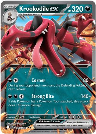 Krookodile ex 055/null - ME04 Chaos Rising Holofoil