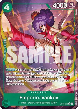 Emporio.Ivankov (026) (Alternate Art) (OP16-026) - The Time of Battle Foil