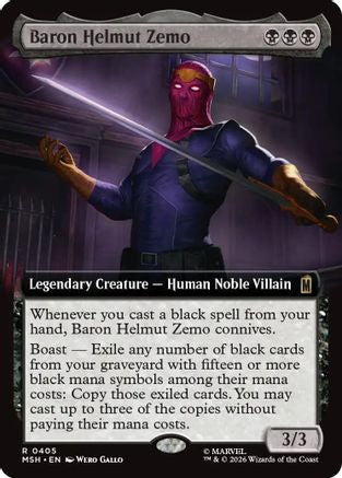 Baron Helmut Zemo (Extended Art) (MSH-405) - Marvel Super Heroes