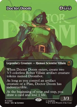 Doctor Doom (Borderless) (365) (MSH-365) - Marvel Super Heroes Foil