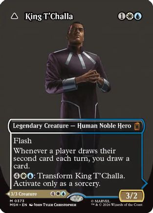 King T'Challa (Borderless) (0373) (MSH-373) - Marvel Super Heroes Foil
