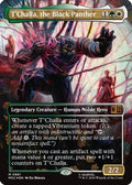 T'Challa, the Black Panther (Borderless) (Surge Foil) (MSC-881) - Commander: Marvel Super Heroes Foil