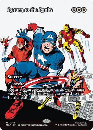 Return to the Ranks (Borderless) (MAR-048) - Marvel Universe Eternal-Legal Foil