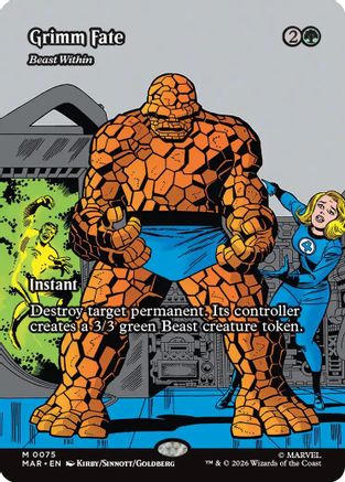 Grimm Fate - Beast Within (Borderless) (MAR-075) - Marvel Universe Eternal-Legal