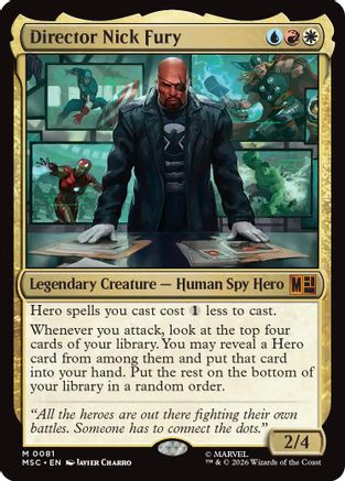 Director Nick Fury (Surge Foil) (MSC-081) - Commander: Marvel Super Heroes Foil
