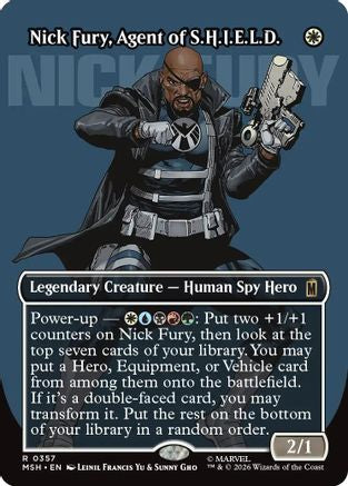 Nick Fury, Agent of S.H.I.E.L.D. (Borderless) (0357) (MSH-357) - Marvel Super Heroes Foil