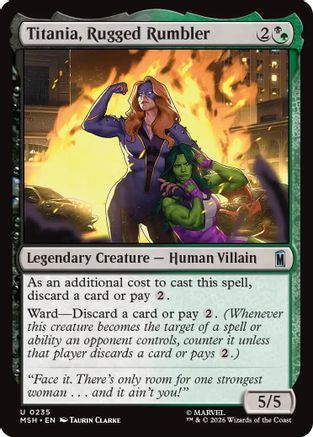 Titania, Rugged Rumbler (MSH-235) - Marvel Super Heroes Foil