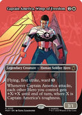 Captain America, Wings of Freedom (Borderless) (MSH-353) - Marvel Super Heroes Foil
