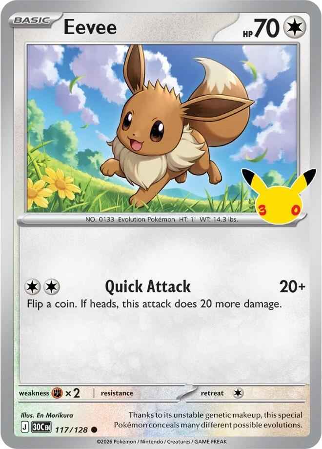 Eevee (117/128) [Mega Evolution: 30th Celebration]