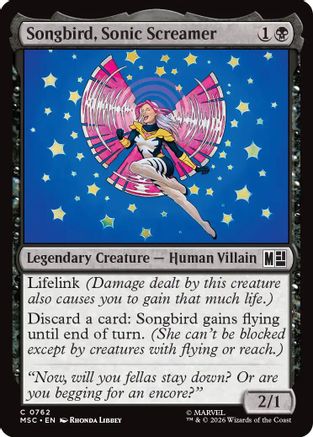 Songbird, Sonic Screamer (MSC-762) - Commander: Marvel Super Heroes