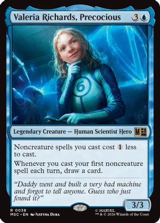 Valeria Richards, Precocious (Surge Foil) (MSC-038) - Commander: Marvel Super Heroes Foil