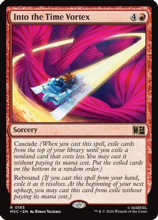 Into the Time Vortex (Surge Foil) (MSC-165) - Commander: Marvel Super Heroes Foil