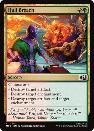 Hull Breach (Surge Foil) (MSC-185) - Commander: Marvel Super Heroes Foil