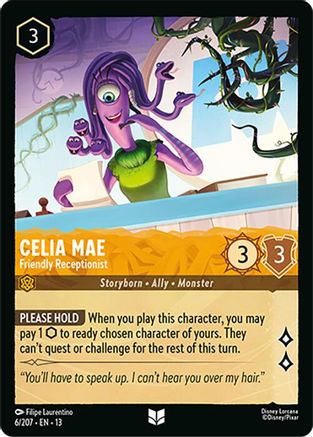 Celia Mae - Friendly Receptionist (6/204) - Attack of the Vine Cold Foil