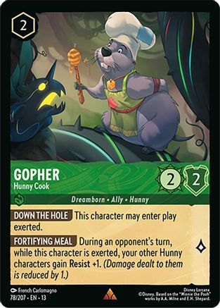 Gopher - Hunny Cook (78/204) - Attack of the Vine Cold Foil