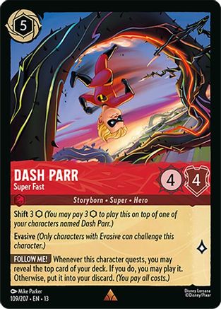 Dash Parr - Super Fast (109/204) - Attack of the Vine