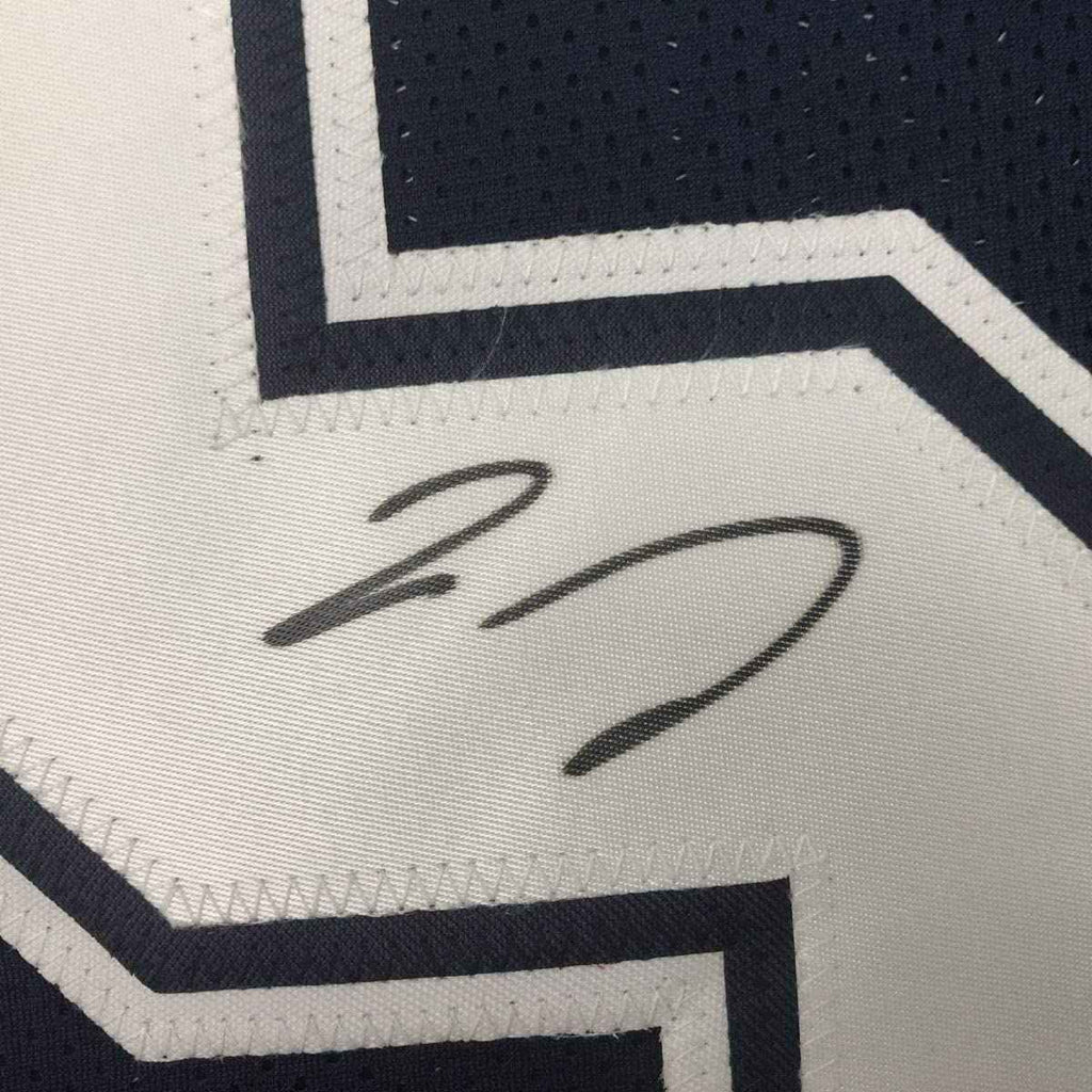 Framed Autographed/Signed Jaylon Smith 35x39 Dallas Dark Blue Football Jersey PSA/DNA COA