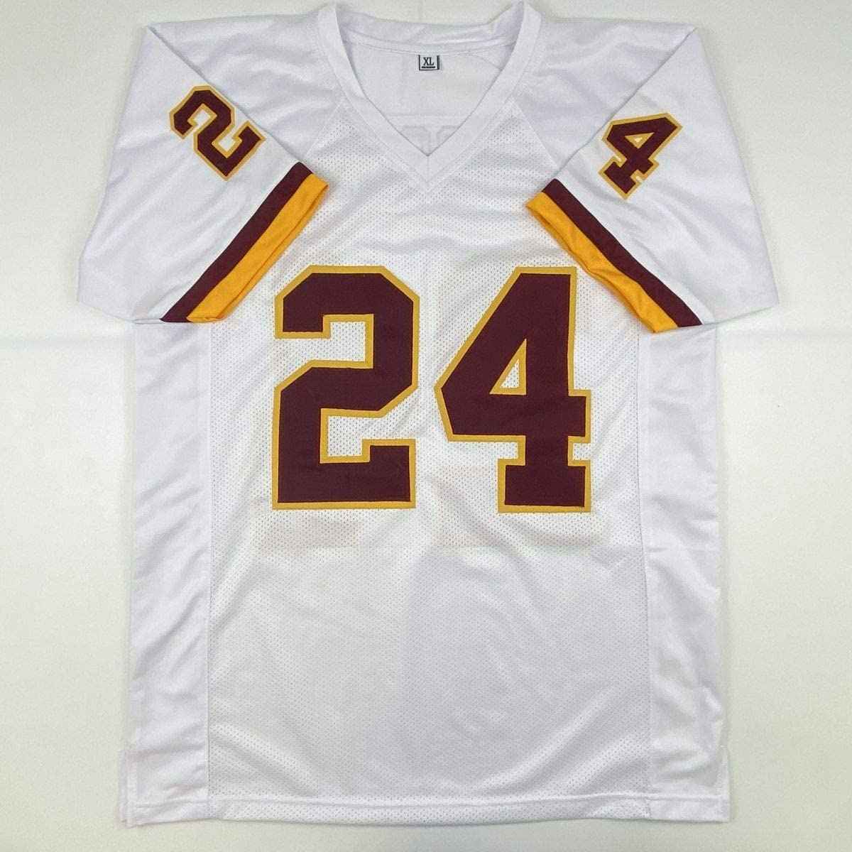Autographed/Signed Antonio Gibson Washington White Football Jersey JSA COA