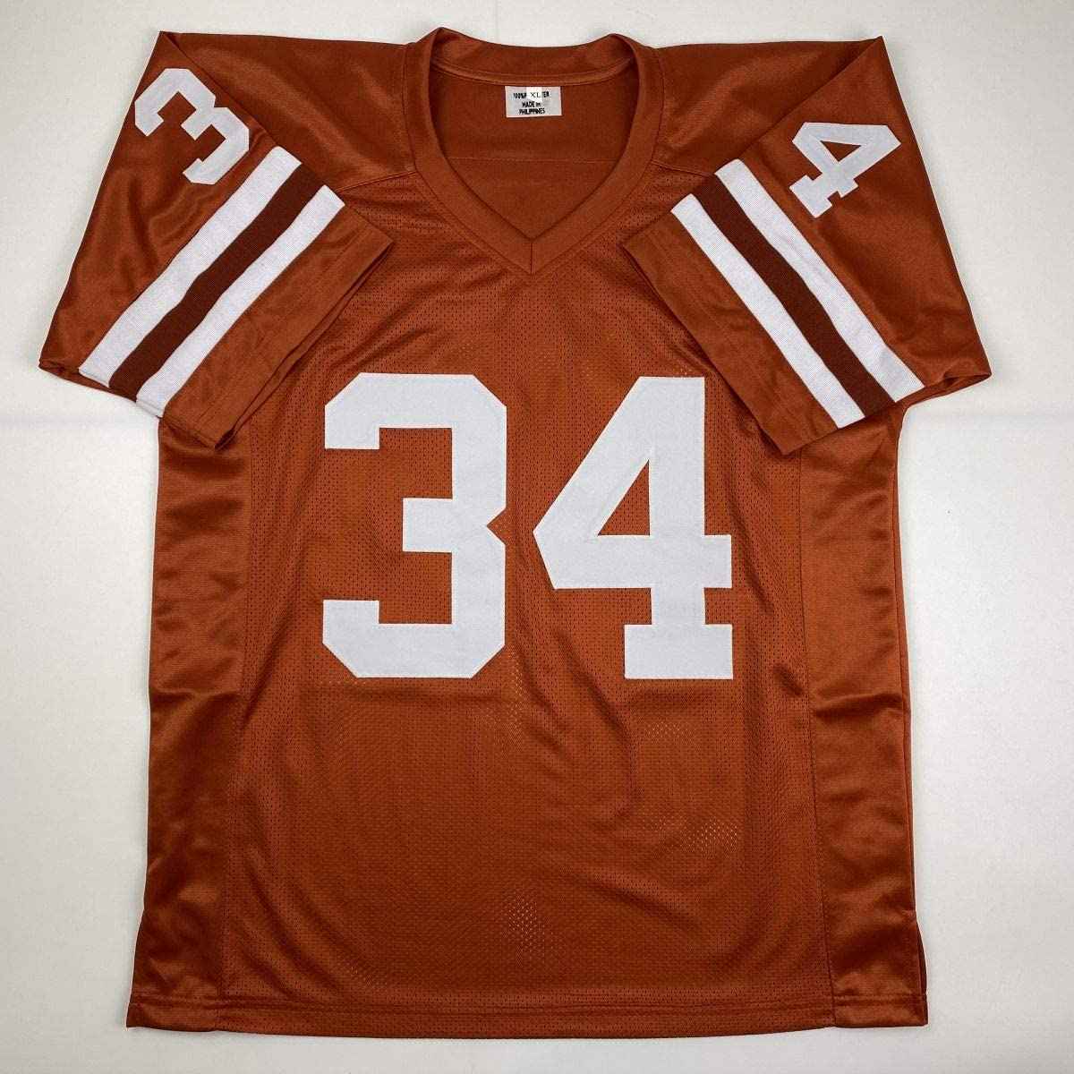 Autographed/Signed Ricky Williams Smoke Weed Everyday Inscription Texas Orange College Football Jersey JSA COA
