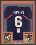 Framed Autographed/Signed DeAndre Hopkins 35x39 Clemson Purple College Football Jersey JSA COA