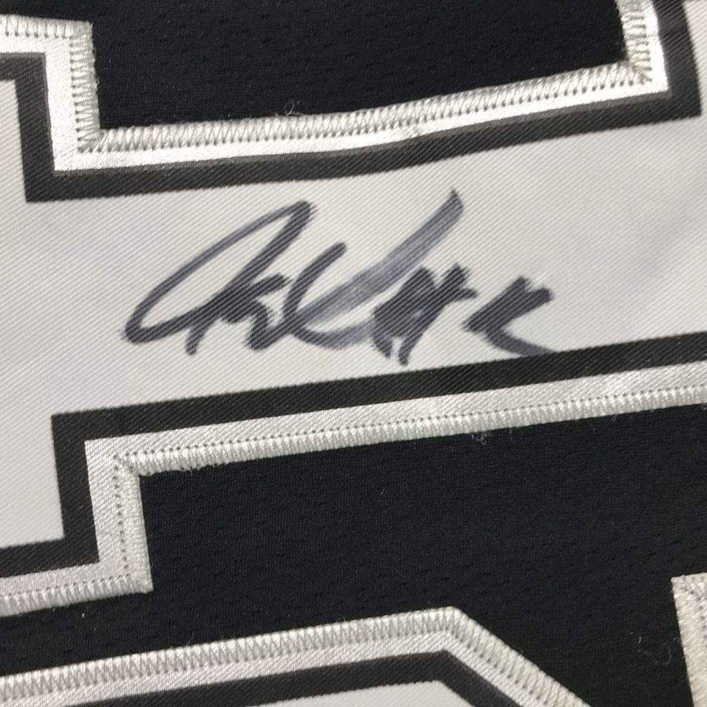 Framed Autographed/Signed LaMarcus Aldridge 35x39 San Antonio Black Basketball Jersey Beckett BAS COA
