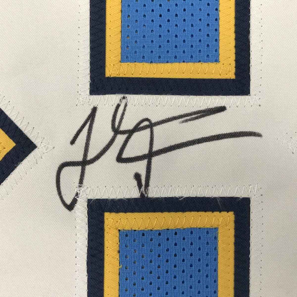 Autographed/Signed Thomas Davis Sr. Los Angeles LA Powder Blue Football Jersey JSA COA