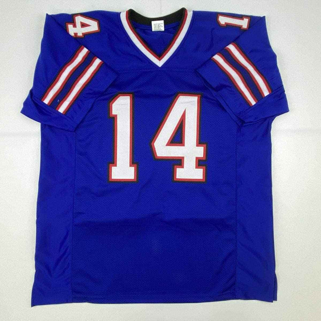 Autographed/Signed Stefon Diggs Buffalo Blue Football Jersey Beckett BAS COA