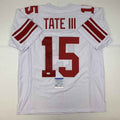 Autographed/Signed Golden Tate III New York White Football Jersey PSA/DNA COA
