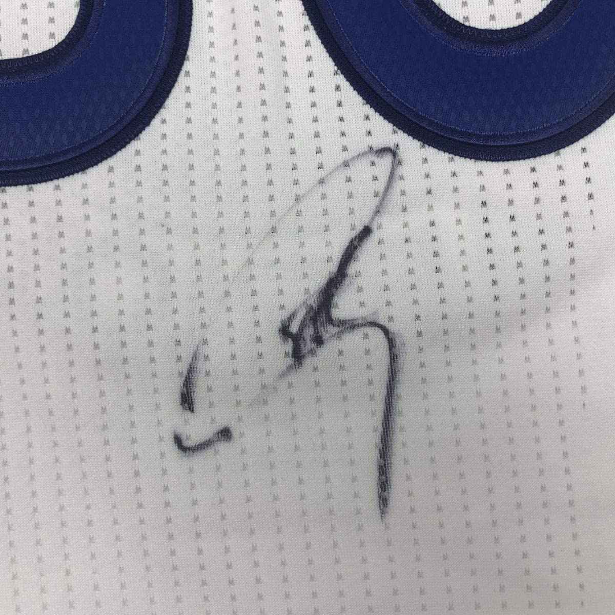 Framed Autographed/Signed Stephen Steph Curry 35x39 Golden State White Basketball Jersey JSA COA/LOA