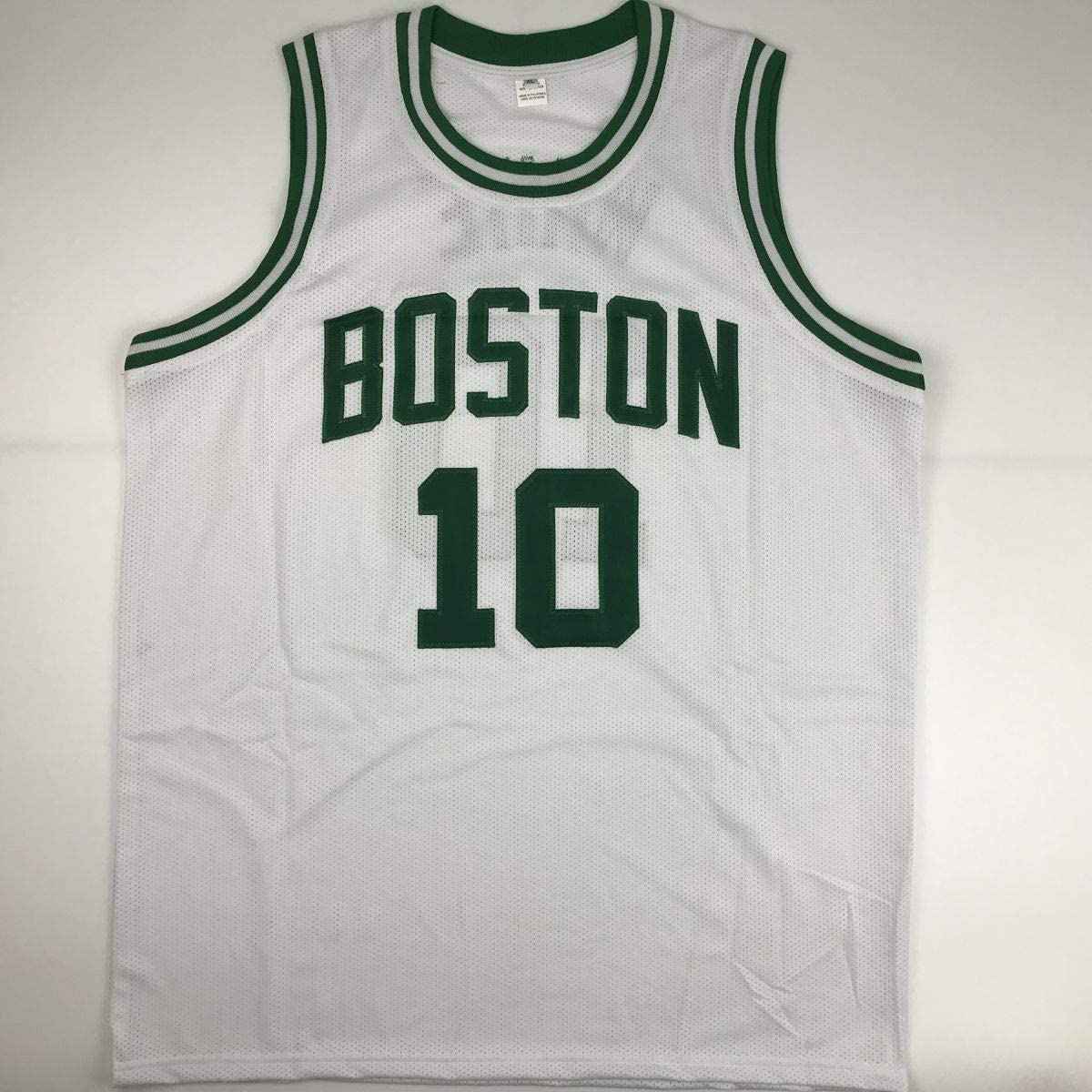 Autographed/Signed Jo Jo JoJo White Boston White Basketball Jersey JSA COA