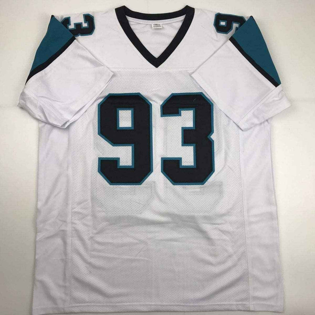 Autographed/Signed Gerald McCoy Carolina White Football Jersey Beckett BAS COA