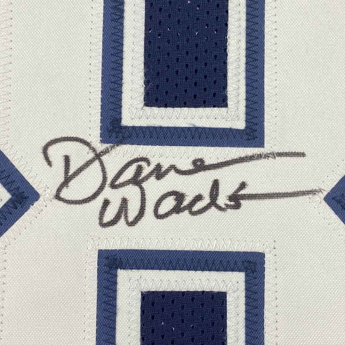 Framed Autographed/Signed Darren Woodson 35x39 Dallas Blue Football Jersey JSA COA