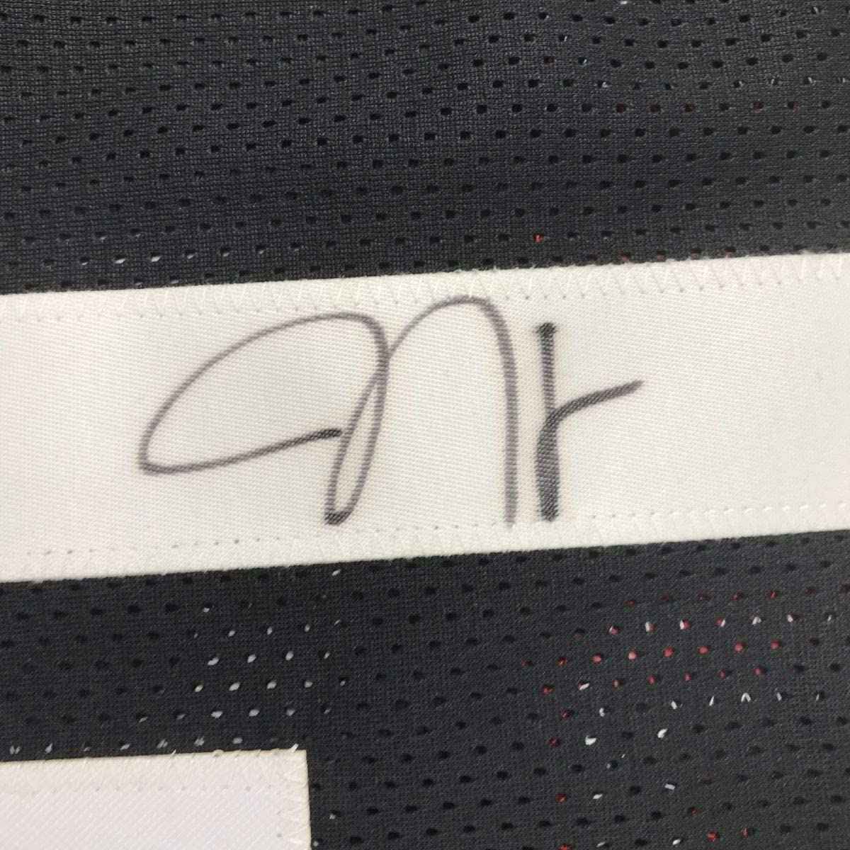 Framed Autographed/Signed James Harden 35x39 Houston Black Basketball Jersey Beckett BAS COA