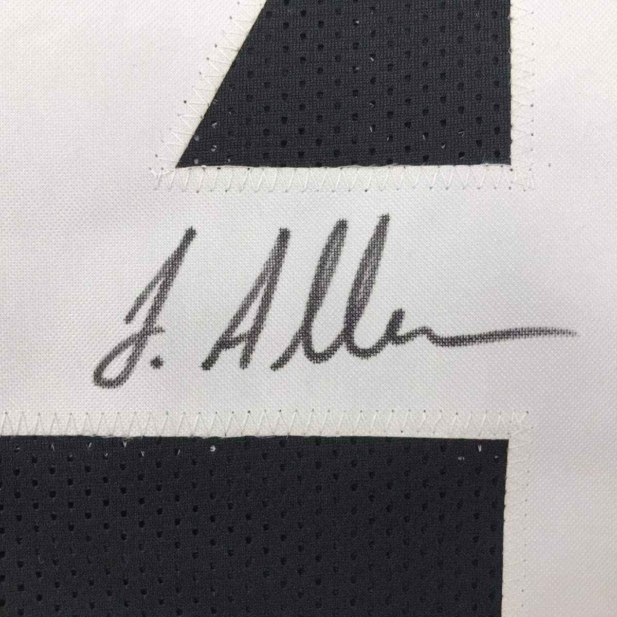 Framed Autographed/Signed Josh Allen 35x39 Jacksonville Black Football Jersey JSA COA