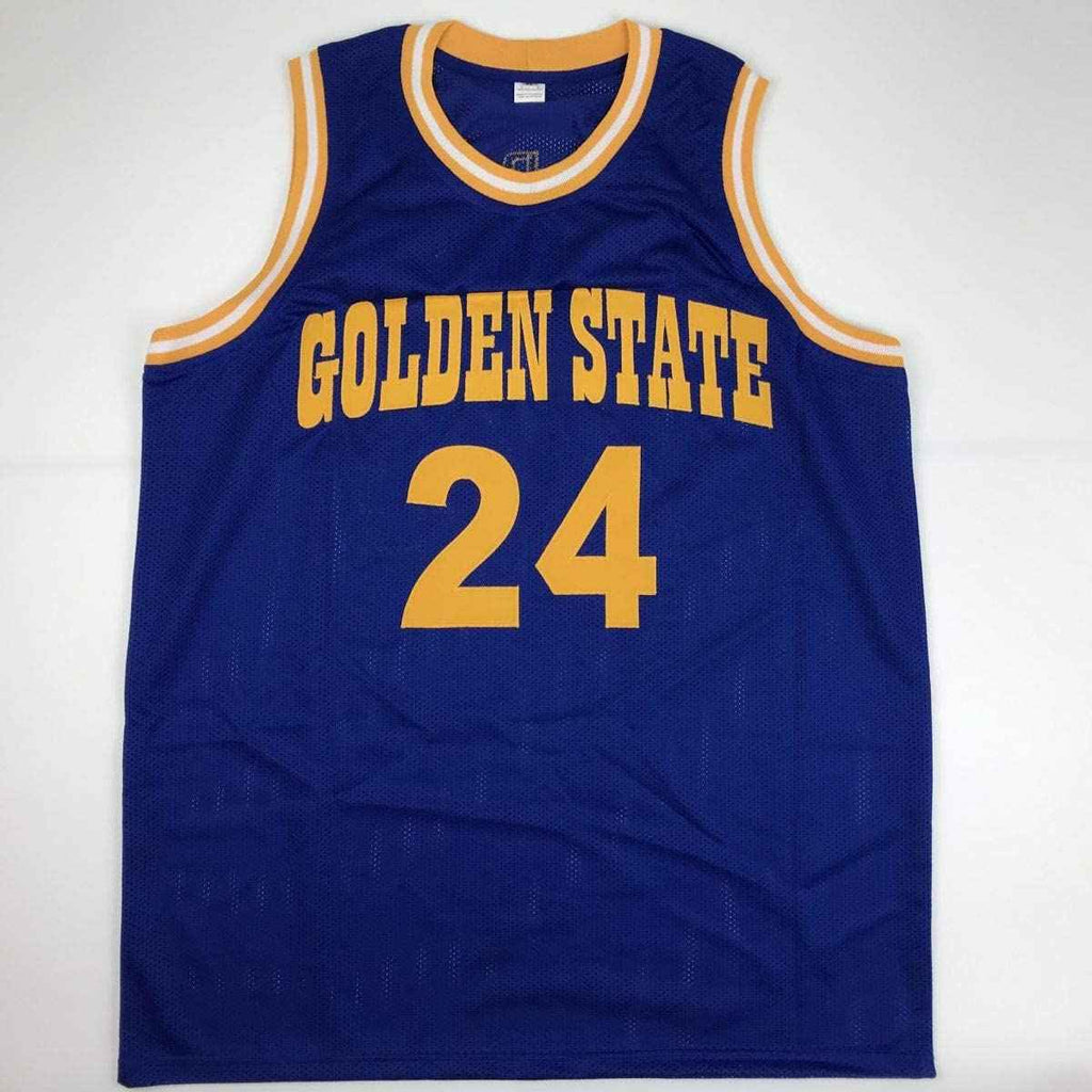 Autographed/Signed Rick Barry Golden State Blue Basketball Jersey JSA COA
