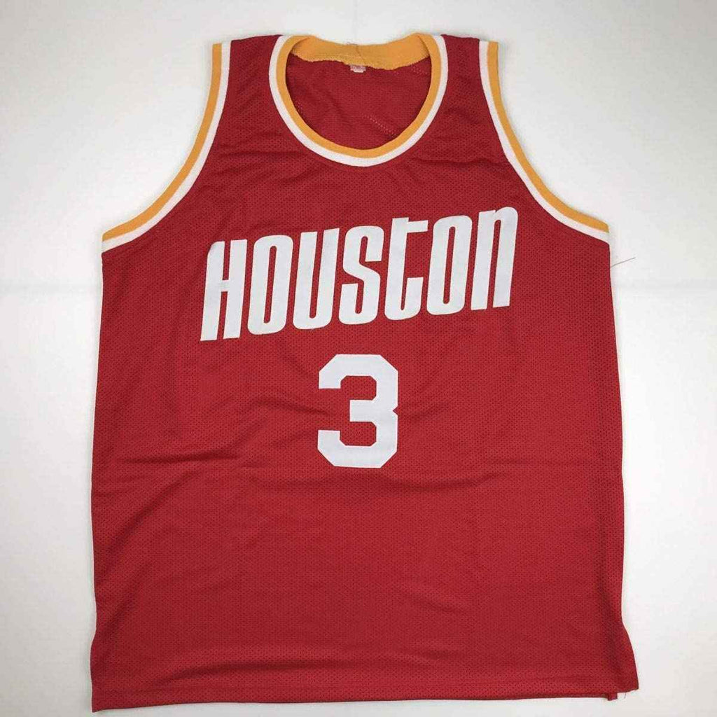 Autographed/Signed Steve Francis Houston Red Basketball Jersey PSA/DNA COA